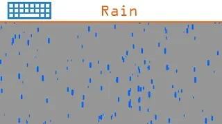 Rain Particles in Java Processing