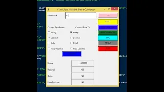 Complete Number Base Converter using Python