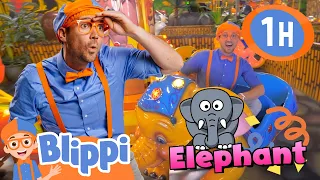 Blippi Explores Jungle Animals Blippi 1 Hour Moonbug Kids Fun Stories And Colors 