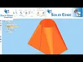 Solid edge Sheet Metal tutorial I Calculate hopper in Flat pattern I Solid edge tutorial