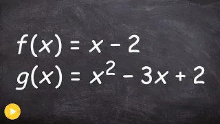 Adding subtracting multiplying and dividing two functions