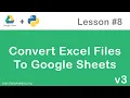 Google Drive API in Python Import Excel files as Google Sheets