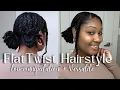 Versatile Flat Twist Hairstyle for Natural Hair Low Manipulation Protective Style Tutorial