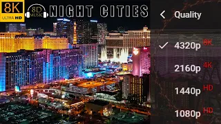 Download NIGHT CITIES in 8K Video with Relaxing 8D Music | 8K Visual 8D Audio MP3