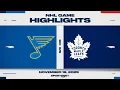 NHL Highlights | Maple Leafs vs. Blues | November 18, 2025