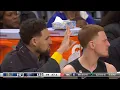 Klay Thompson reminds Dillon Brooks that he got 4 rings