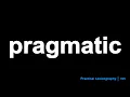 Pragmatic Definition