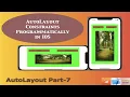 Add Programmatically AutoLayout Constraints in iOS