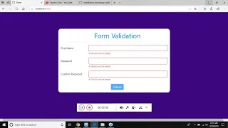 how to validate form using bootstrap validator in javascript