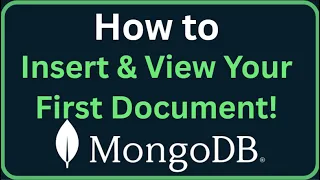 MongoDB Tutorial 5 - Insert View Your First MongoDB Document Easy Guide