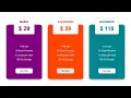 Responsive Pricing Card With HTML CSS Hindi Tutorial