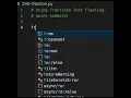 It is also possible to use fractions in your Python programs Not just floating-point numbers