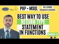 PHP Function Return Types Enhancing Code Clarity and Reliability PHP full course chapter-11