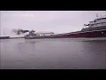 You can tell she is a steamer wait for it Sykes departs Superior with a Master Salute