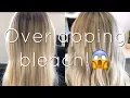 HOW TO SAFELY OVERLAP BLEACH ONTO BLONDE HAIR BEAUTY SCHOOL SERIES