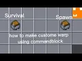 How to make Custom Chest Warp only using commandblock RblxscripT twinmation7992