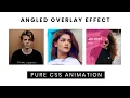 Bootstrap 4 Image Hover with Slanted text overlay