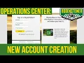 Operations Center - Creating your Account