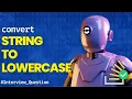 Convert JavaScript String to be all lowercase - Stack Overflow
