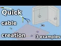 FreeCAD Cables Workbench - Quick cable creation