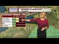 Risk for severe thunderstorms and strong winds in CNY tomorrow