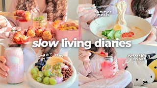 quiet days cooking at home summer recipes korean food cozy routine