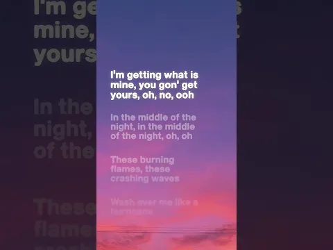 Elley Duhé - MIDDLE OF THE NIGHT (lyrics)