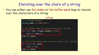C Strings Declaration Initialization Access Iteration Comparison 1