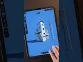 The process of drawing a building