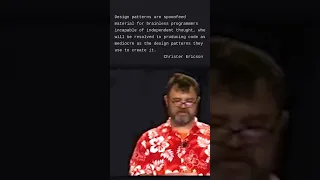 Design patterns are for brainless programmers Mike Acton