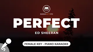 Download Perfect - Ed Sheeran (Female Key - Piano Karaoke) MP3