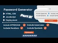 How To Make Password Generator In JavaScript Part 2