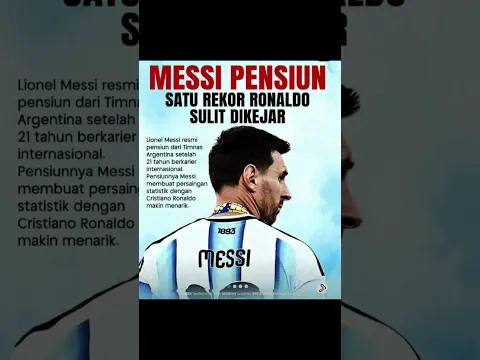 Messi resmi pensiun...