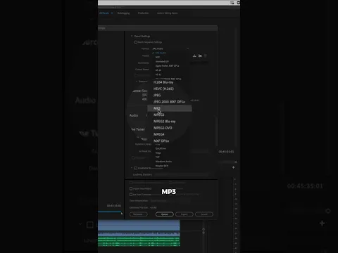 Download MP3 How to Export Audio Only mp3 Files in Adobe #premierepro