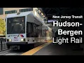 NJ Transit Light Rail Hudson-Bergen Light Rail Exchange to Jersey Kinki Sharyo 4K POV