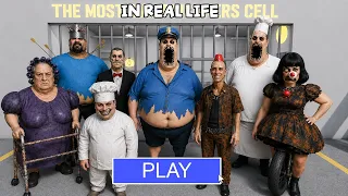 All Morphs in Real Life Roblox BARRY EXE PRISON RUN Papa Pizza Grumpy Gran Siren Cop AniTro Mr Funny