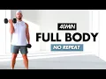 Download Lagu 40 MIN FULL BODY DUMBBELL WORKOUT | NO REPEAT | STRENGTH + ENDURANCE AT HOME