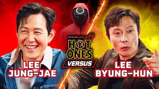 Squid Game s Lee Jung-jae vs Lee Byung-hun Hot Ones Versus
