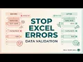 STOP EXCEL DATA ENTRY MISTAKES Data Validation Explained Simply