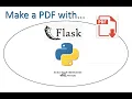 Use Flask to create a PDF from Html with Python