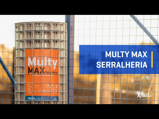 Vídeo do produto - Tela Soldada Multy Max Serralheria (Fio 2,50mm / Malha 5x5cm) - Rolo 15m