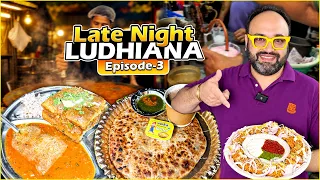 Ludhiana’s CRAZIEST Late Night Street Food 🤯 | Aloo Parantha, Dudh Soda, Pav Bhaji & Chacha Momos