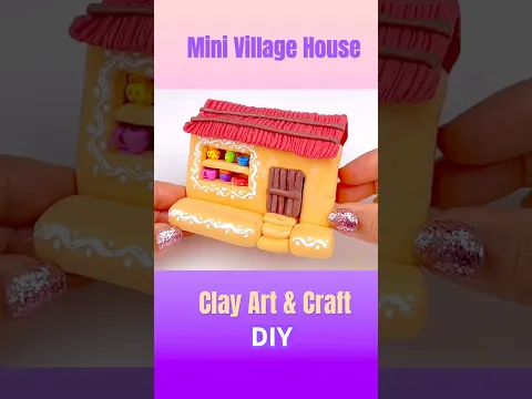 Satisfying DIY Mini Village House Making with Clay | Miniature Art & Craft