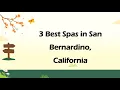 3 Best Spas in San Bernardino California Wellness Centers