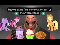 TF2 15 ai heavy s using fake money at my little pony street food