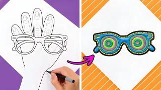 🖐️ حيل رسم بسيطة لكنها فعّالة سترفع مهاراتك الفنية لمستوى أعلى! 🐛🖌️