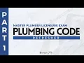Plumbing Code Part 1 Master Plumber Licensure Exam Refresher