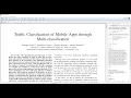 009 Traffic Classification of Mobile Apps through Multi-classification