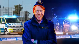 Jobbar en dag som svensk polis
