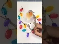 Download Lagu #12daysofchristmasart - 5 #winterbird #robin \u0026 #christmaslights #watercolor #speedpaint #artvideo